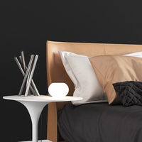 Lit en cuir souple de luxe minimaliste nordique, taille king, réglable, mobilier moderne pour chambre principale, marque HY, modèle B10