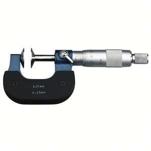 Micromètre à plaque Fervi 0-25 mm, précision 0,01 mm, outil de mesure pour jauge d'épaisseur de métal - Product Image 2