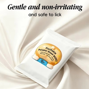 Lingettes humides jetables pour animaux de compagnie, biodégradables, sans rinçage, pour les glandes anales des chiens et des chats, douces, hypoallergéniques, en gros, OEM - Product Image 5