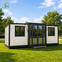Maison conteneur extensible 20ft 40ft pliable écologique mobile design moderne du milieu du siècle pour habitation, bureau et projets d'exportation