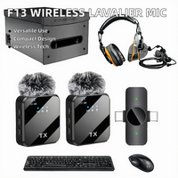 K6 langsung Noise Cancelling klip ganda, mikrofon nirkabel 2.4ghz Lavalier Avec Fil Eglise Petit Modele untuk konferensi