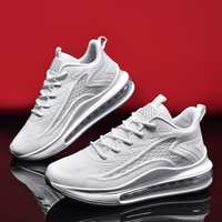 Vente en gros Zapatos nouvelle marque grande taille 48 volant tissé course coussin d'air chaussures de marche respirant personnalisé baskets chaussures hommes