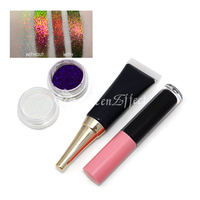 SheenEffect longue durée caméléon crème liquide imperméable à l'eau changement de couleur optique maquillage des cils Base de fard à paupières noire de qualité supérieure