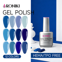 Vernis Gel Solide Non Irritant Sans HEMA ni TPO RONIKI, Haute Saturation, Faible MOQ, Vente en Gros, Gel de Manucure Professionnel pour Salons