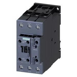 Contactor de Potencia Siemens 3RT2035-1AK60, Tamaño S2, 3 Polos, 41 Amperios, 400 V CA, 50/60 Hz, Riel DIN, Automatización Industrial - Product Image 1