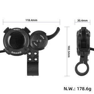 Contrôleur <span class=keywords><strong>DAMAO</strong></span> 36V-60V 25A avec écran, contrôleur universel 48V-60V 25A, écran LCD, accélérateur, tableau de bord pour trottinette électrique - Product Image 2