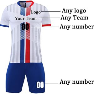 Ensemble de maillots de football personnalisables avec nom et numéro sublimés, respirant, unisexe, pour adultes et jeunes, tenue d'équipe - Product Image 2