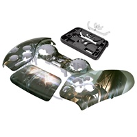 Pour le couvercle du contrôleur PS5-Façade imprimée par sublimation de couleur vibrante avec pavé tactile, conception durable