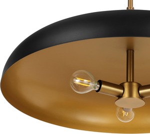<span class=keywords><strong>Suspension</strong></span> moderne en métal noir et or, <span class=keywords><strong>style</strong></span> <span class=keywords><strong>industriel</strong></span>, luminaire de plafond pour îlot de <span class=keywords><strong>cuisine</strong></span>, table à manger, bar - Product Image 5