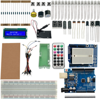 Kit de démarrage électronique programmable complet OKY1025-3 avec écran LCD, capteurs, plaque d'expérimentation pour projets Arduino