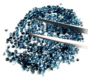 Piedra preciosa curativa preciosa de alta calidad con corte redondo facetado de Topacio Azul Londres suelto genuino a la venta a precio asequible OEM a granel - Product Image 4