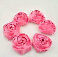 Ruban de satin fait à la main 38mm 1 1/2 pouces bricolage matériel boîte-cadeau Rose éternelle ruban personnalisé pour emballage cadeau