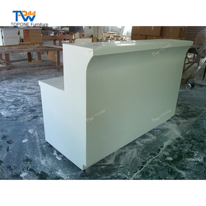 Conception de bureau de réception avant de magasin de <span class=keywords><strong>d</strong></span>étail <span class=keywords><strong>mobile</strong></span> de couleur blanche pour meubles de magasin - Product Image 3