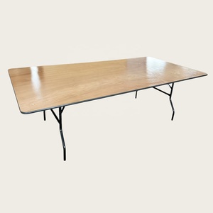 243cm*91cm <strong>Long</strong> Outdoor Modern Panel <strong>Foldable</strong> Solid Wood Hotel Wedding Dining <strong>Tables</strong> - Product Image 2