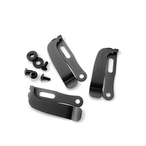 Powder Coated 420 Stainless Steel Spring Steel Slotted Adjustable Belt Clip Full Anti Loosening Hardware Kit Holder - Product Image 5