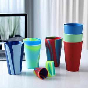 Çevre dostu BPA içermeyen gıda sınıfı silikon Drinkware günlük kullanım silikon bira bardağı Pint cam dayanıklı kırılmaz silikon bardak - Product Image 4