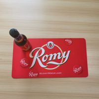 Tigerwings Whisky anti-dérapant coloré personnalisé pour tapis de Bar Macallan Accessoires de barre en métal en caoutchouc lavable en feutre doux professionnel