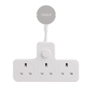Tùy chỉnh nhãn hiệu riêng BS tiêu chuẩn 3pin cắm AC Power Strip 3-Way A + C cổng kép đầu ra mở rộng ổ cắm - Product Image 3