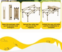 Ensemble table et chaises pliantes portables en acier carbone pour pique-nique, mobilier d'extérieur, plage, hôtel, salle de sport - Écologique et moderne