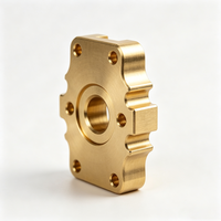 OEM Custom CNC Machining Brass Parts Precision Milling for Machining Model MU-06 Mount Flange Base Non-standard Instrument
