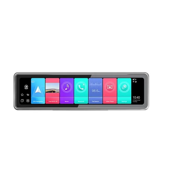 T88 4G Car DVR 12 "Android 9.0 4CH Dash Camera AHD 1080P WIFI GPS Navigation Car Black Box Mirror Record CMSV6 Fleet Management