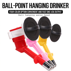 Fontaine à eau suspendue pour animaux de compagnie, en forme de bouteille, rouge, jaune, bleu, rose, pour chiens et chats, distributeurs d'aliments, livraison directe - Product Image 3