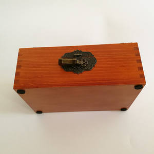 Cadeau de Noël parfait Amzcraft Style américain boîte de rangement décorative en bois écologique peu encombrante pour bijoux lettres décor - Product Image 4