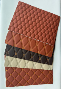 Tissu d'ameublement en <span class=keywords><strong>cuir</strong></span> PVC personnalisable imperméable et résistant à la déchirure pour automobile, design matelassé pour meubles - Product Image 5