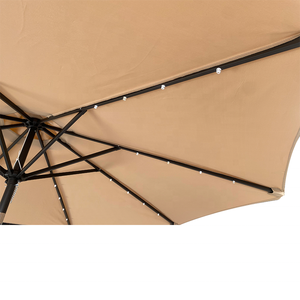 Sombrilla de Patio Exterior Moderna de Hierro Resistente al Viento para Uso en Patios y Hoteles, Color y Tamaño Personalizados, Venta de Fábrica OEM/ODM - Product Image 4