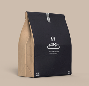 Prezzo ragionevole riciclabile Eco Friendly Sandwich di zucchero cibo di grado personalizzato sacchetto di carta Kraft con Logo - Product Image 1