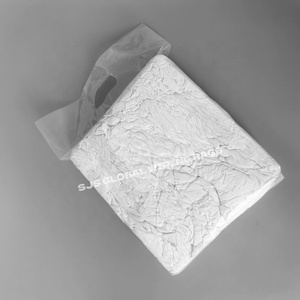 Trapos de Algodón Blancos en Bolsa de 10 kg, Trapos de Camiseta Cortados, Trapos Industriales para Pintores, Trapos de Algodón Blancos - Product Image 1