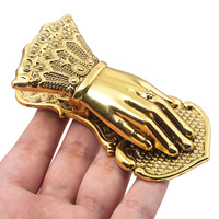 Porte-signet pour femme en métal Artisanat rétro multicolore en forme de main Clip pour carnet de notes élégant en forme de main pour femme