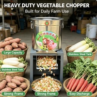 Nieuwe verbeterde riemaangedreven machine met hoge capaciteit voor het snijden en raspen van groenten, zoete aardappelranken en gras.