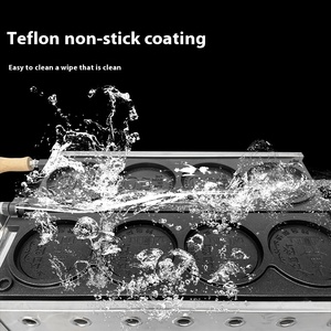 Macchina <span class=keywords><strong>per</strong></span> spuntini a Gas ad alta produttività con stampo rotondo coreano che riscalda il formaggio cuoce quattro fori <span class=keywords><strong>per</strong></span> cibo o cialde - Product Image 3