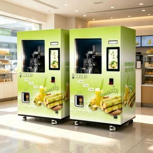 เครื่องจำหน่ายน้ำอ้อยสดอัตโนมัติ บริการตนเอง แบบกดเย็นเชิงพาณิชย์ - Product Image 1