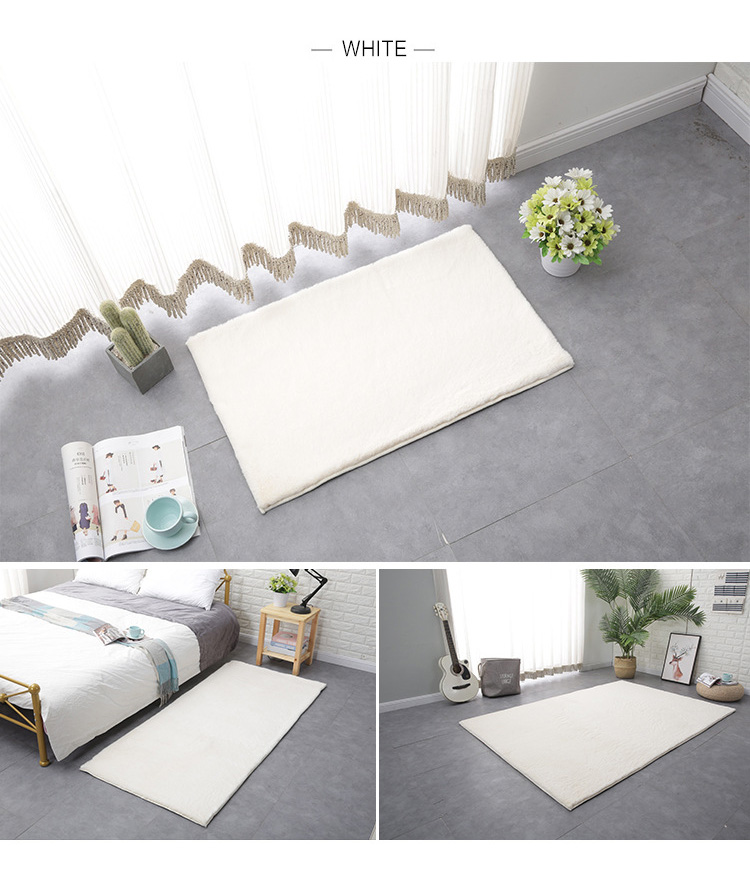 non slip plush shaggy faux rabbit fur carpet and rugs