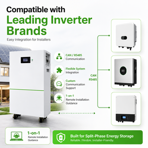 Batería de pie personalizada de 5kWh a 30kWh, 48V 51.2V, para almacenamiento de energía solar doméstica, 48V 300Ah - Product Image 1