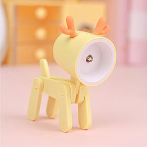 LED <b>Mini</b> Cute Pet Night Light for Kids' Room Bedside Bedroom Living Room Decor Perfect Student Gift Cartoon Folding <b>Table</b> Lamp - Product Image 4