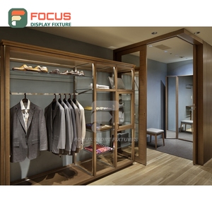 Contemporary Brand Store Recycled Material <b>Showcase</b> Cabinet Space Planning Chain Clothing Store - Product Image 3