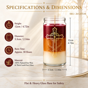 Ensemble de bougies parfumées faites à la main en gros, avec croix, Sacré-Cœur de Jésus, Bon Pasteur, Pâques, Noël, Nouvel An, cadeaux religieux - Product Image 2