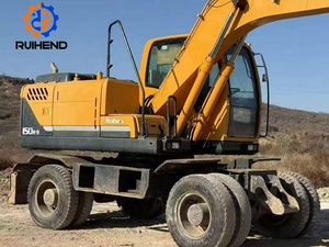 Excavatrice sur pneus HYUNDAI 150W d'occasion, coréenne, 14 tonnes, haute efficacité, chargeuse, <span class=keywords><strong>machines</strong></span> <span class=keywords><strong>de</strong></span> terrassement bon marché pour travaux <span class=keywords><strong>de</strong></span> <span class=keywords><strong>construction</strong></span> - Product Image 3
