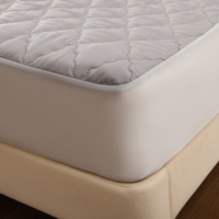 Protège-matelas imperméable de luxe en polyester matelassé à ultrasons, hypoallergénique, anti-acariens, taille personnalisée