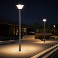 Lumière de jardin LED extérieure directe d'usine Julius Baer 30-60W E27 IP65 IK08 Poteau en aluminium 3-4,5M