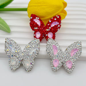 Strass papillon perles luxe arc breloques concepteur breloques pour étui de téléphone chaussure sandales bricolage décoration breloques - Product Image 3