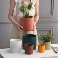 Pot à Succulentes Personnalisé Nordique Moderne, Petite Jardinière Décorative en Céramique pour Intérieur, Pot de Fleurs en Terre Cuite pour Plantes