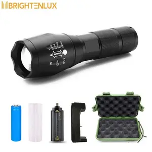 Zoom Pocket piccola torcia a LED lintern Strong Torch Light Super Bright Tactical ricaricabile Led Metal LED EDC Mini torcia elettrica