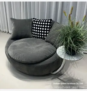 Chaise pivotante simple personnalisée italienne Chaise pivotante ronde <span class=keywords><strong>design</strong></span> moderne et minimaliste en forme de coquille d'oeuf Canapé inclinable avec <span class=keywords><strong>plateau</strong></span> <span class=keywords><strong>Table</strong></span> <span class=keywords><strong>basse</strong></span> - Product Image 2