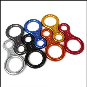 8 anneaux de <span class=keywords><strong>descente</strong></span> de corde d'évasion dispositif de <span class=keywords><strong>descente</strong></span> <span class=keywords><strong>en</strong></span> rappel anneau de sécurité de <span class=keywords><strong>descente</strong></span> équipement d'escalade extérieur mousqueton - Product Image 6