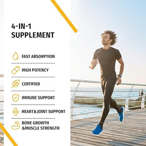 Puissant 4 en 1 Oméga <span class=keywords><strong>3</strong></span> MCT Huile 125 Mcg 5000IU Vitamine K2 D3 Liquide Oral pour les <span class=keywords><strong>Muscles</strong></span> Osseux Cardiaques Adultes - Product Image 4