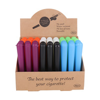 Tube Cône à Rouler les Cigarettes en Plastique Multicolore de 120 mm avec Couvercle – Vente en Gros